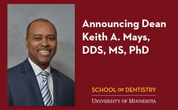 Announcing Dean Keith A. Mays, DDS, MS, PhD